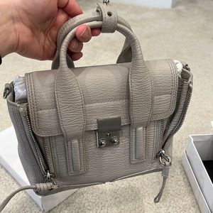 3.1 Phillip Lim Mini Pashli Satchel grey/silver